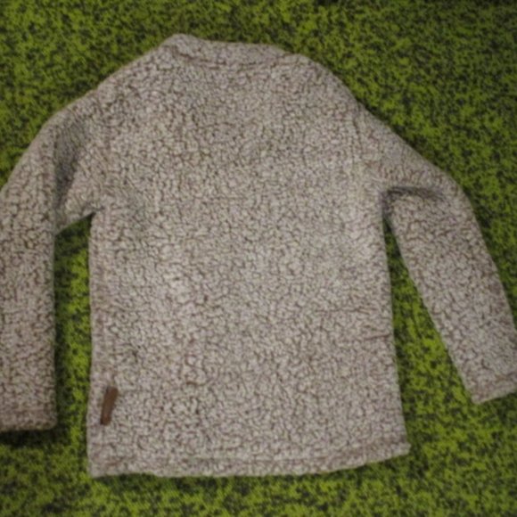 Bundle 3 for $15 - Fuzzy Brown/Beige Sweater 1/4 Zip NWT - Picture 2 of 5